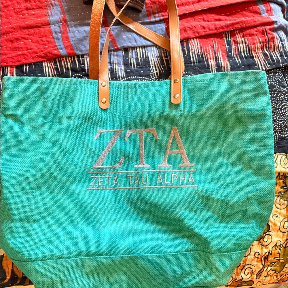 ZTA canvas tote bag